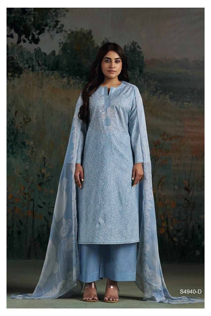 DARVIKAA 4940 Series By Ganga Fashion Beautiful Festive Suits Stylish Colorful Fancy Casual Wear & Ethnic Wear PREMIUM COTTON Dresses At Wholesale Price
